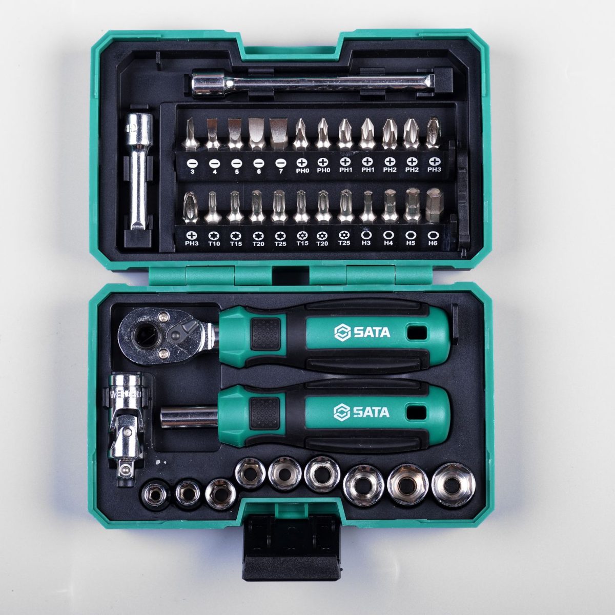 SATA 05498 38PCS Ratchet Wrench & Screwdriver Multi Kit