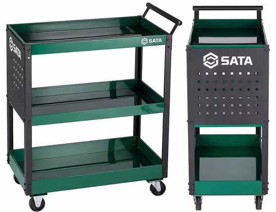 SATA 95222B 3 Tray Parts Cart / Tool Cart
